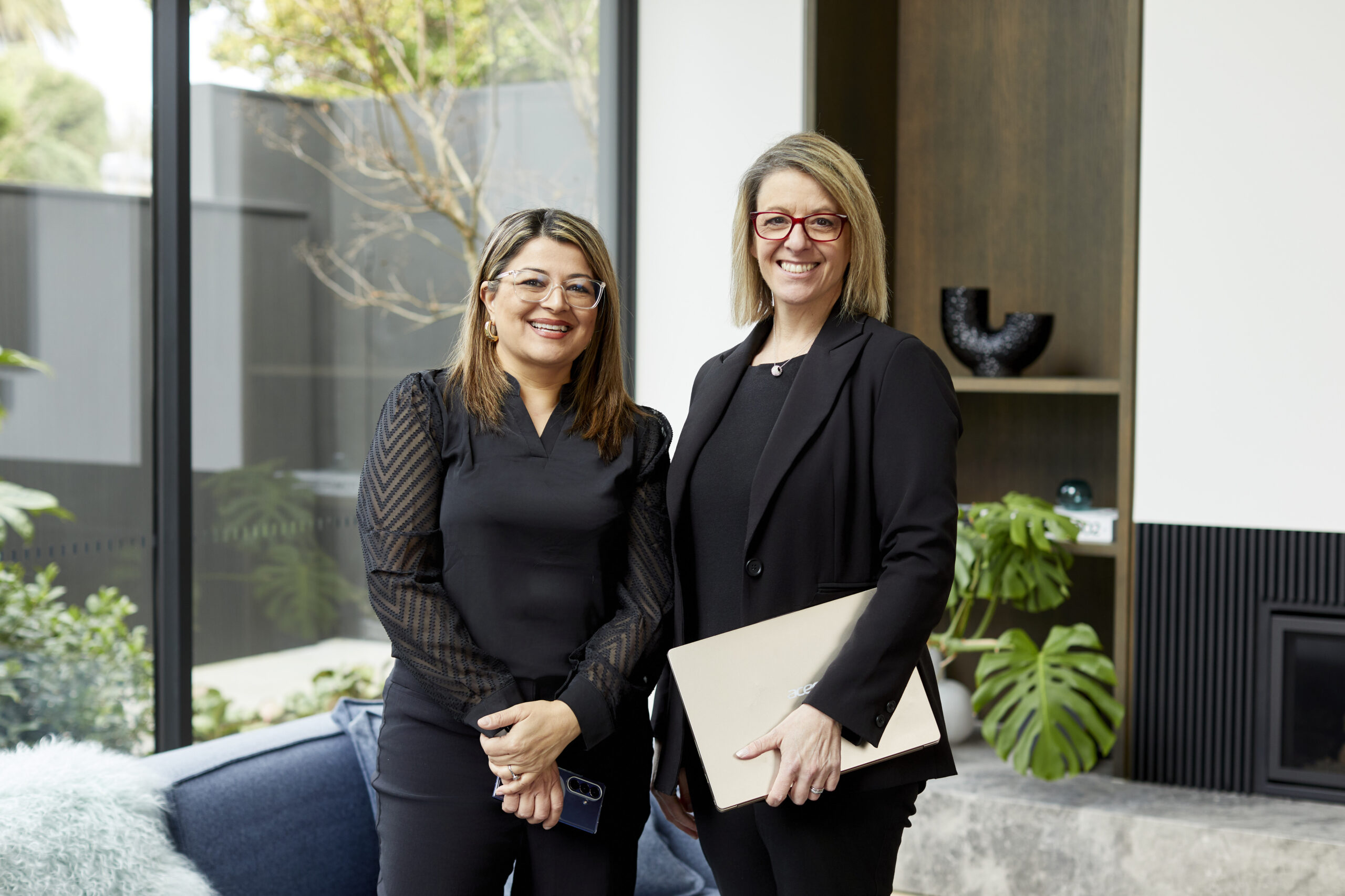 Ameena Basile and Julie Parker