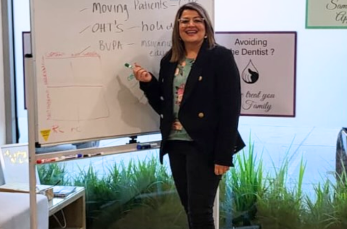 Ameena Basile presenting