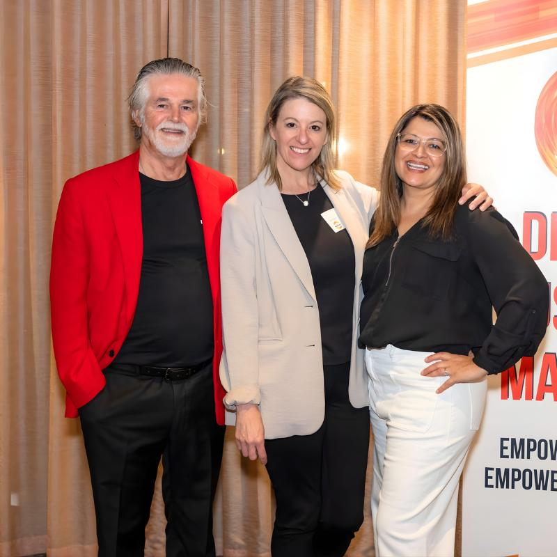 Charles, Julie and Ameena together