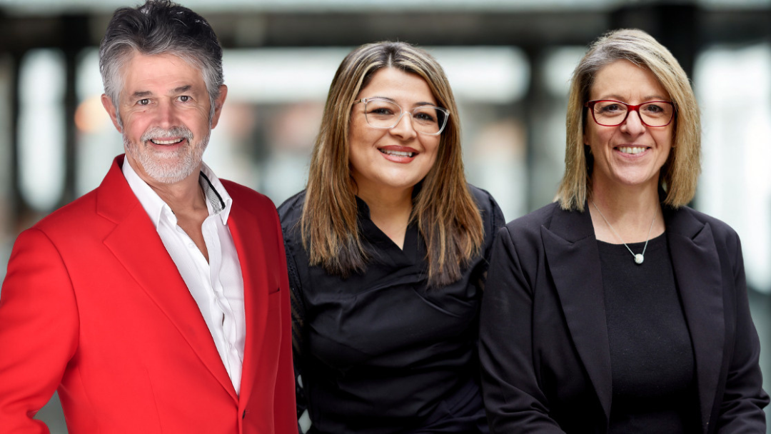 Ameena Basile, Julie Parker and Charles Kovess