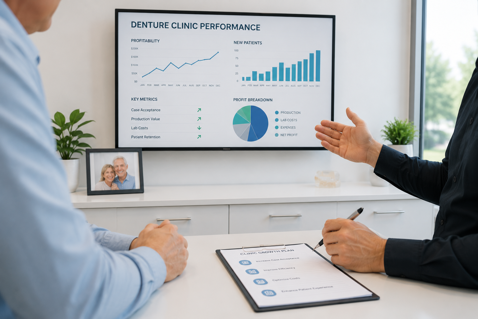 Denture clinic KPI review
